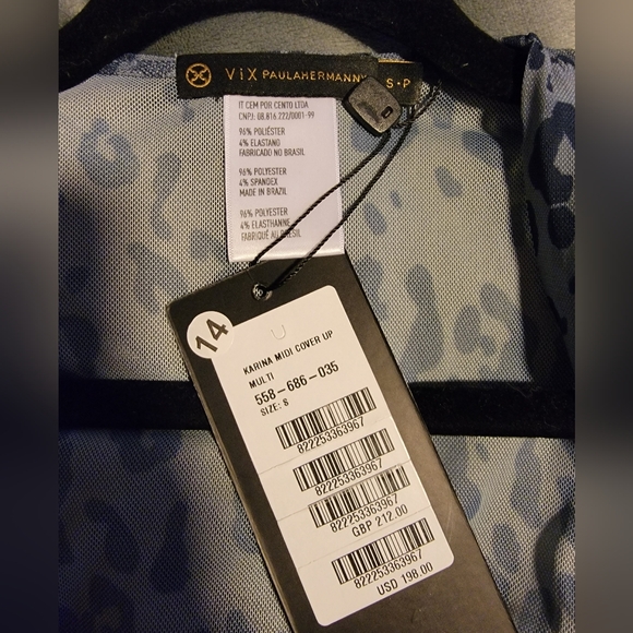 NWT Vix Paula Hermanny Coverup Dress Size S - Picture 11 of 11